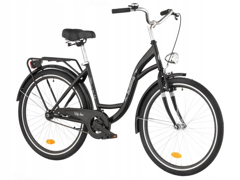 Rower miejski INDIANA Moena S1B 26 cali damski Czarny