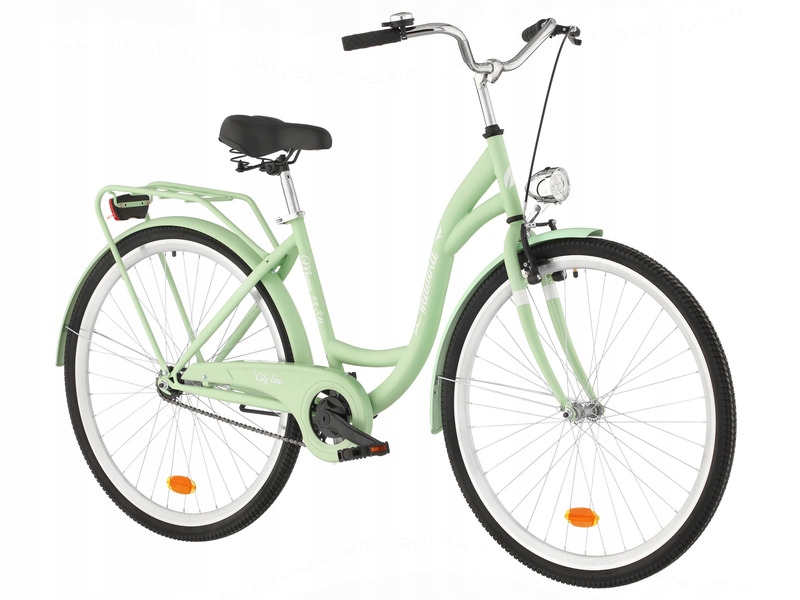 Rower miejski INDIANA Moena S1B 28 cali damski Miętowy