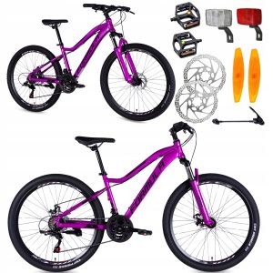 ROWER GÓRSKI MTB 26 21B ALUMINIUM SHIMANO HAMULCE TARCZOWE RAMA 15 KOMUNIA